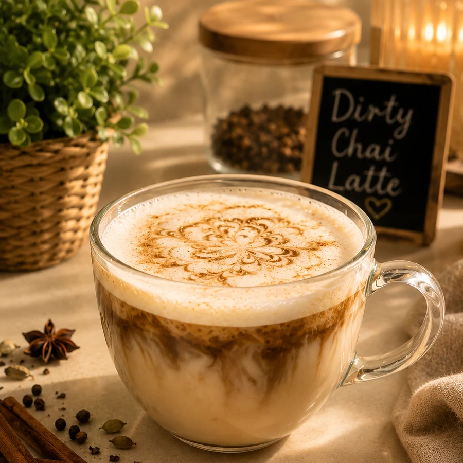 Dirty Chai Latte (12oz)
