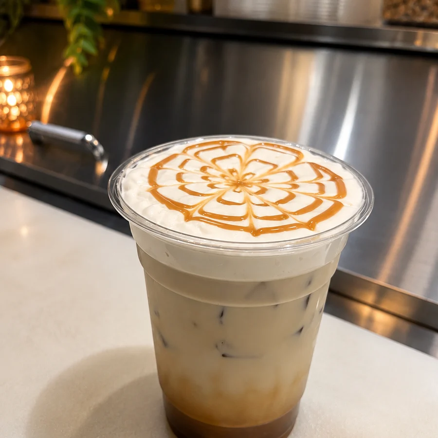Flan Iced Latte